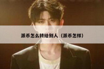 派币怎么转给别人（派币怎样）
