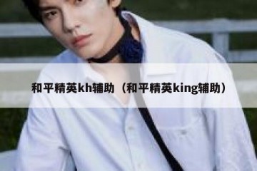 和平精英kh辅助（和平精英king辅助）