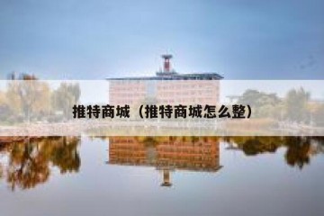 推特商城（推特商城怎么整）