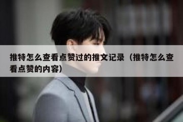 推特怎么查看点赞过的推文记录（推特怎么查看点赞的内容）