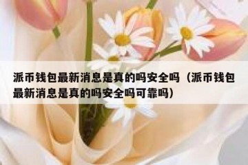 派币钱包最新消息是真的吗安全吗（派币钱包最新消息是真的吗安全吗可靠吗）