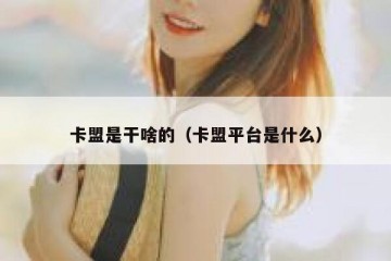 卡盟是干啥的（卡盟平台是什么）