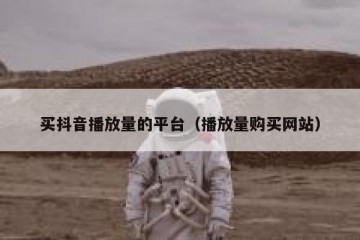 买抖音播放量的平台（播放量购买网站）