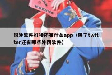 国外软件推特还有什么app（除了twitter还有哪些外国软件）