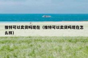 推特可以卖货吗现在（推特可以卖货吗现在怎么样）