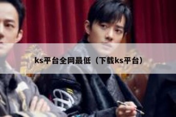 ks平台全网最低（下载ks平台）