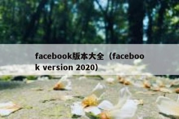 facebook版本大全（facebook version 2020）
