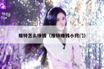 推特怎么挣钱（推特赚钱小窍门）