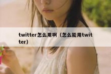 twitter怎么用啊（怎么能用twitter）