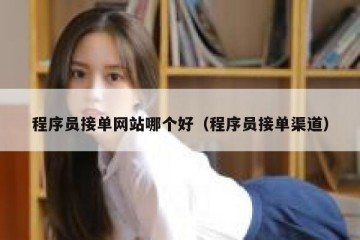 程序员接单网站哪个好（程序员接单渠道）