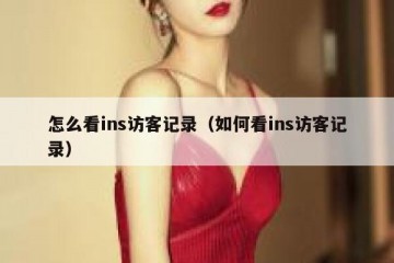 怎么看ins访客记录（如何看ins访客记录）