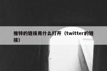 推特的链接用什么打开（twitter的链接）