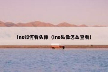 ins如何看头像（ins头像怎么查看）