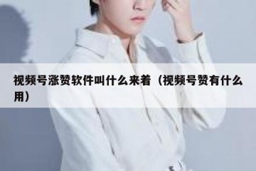 视频号涨赞软件叫什么来着（视频号赞有什么用）