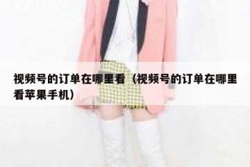 视频号的订单在哪里看（视频号的订单在哪里看苹果手机）