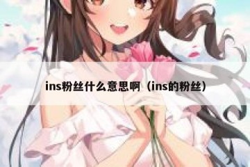 ins粉丝什么意思啊（ins的粉丝）