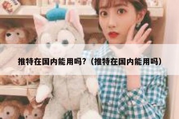 推特在国内能用吗?（推特在国内能用吗）