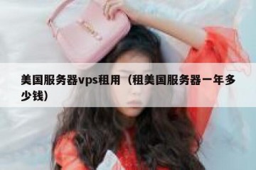 美国服务器vps租用（租美国服务器一年多少钱）