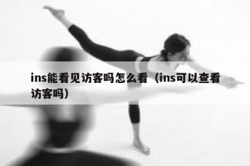 ins能看见访客吗怎么看（ins可以查看访客吗）