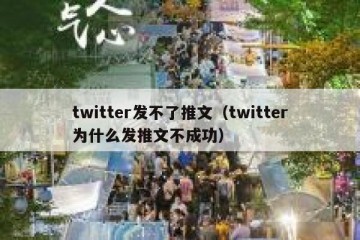 twitter发不了推文（twitter为什么发推文不成功）