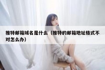 推特邮箱域名是什么（推特的邮箱地址格式不对怎么办）