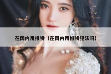 在国内用推特（在国内用推特犯法吗）