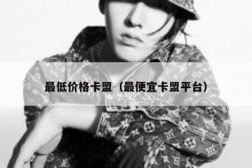最低价格卡盟（最便宜卡盟平台）