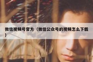 微信视频号官方（微信公众号的视频怎么下载）