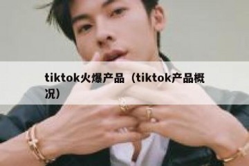 tiktok火爆产品（tiktok产品概况）