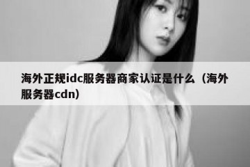 海外正规idc服务器商家认证是什么（海外服务器cdn）