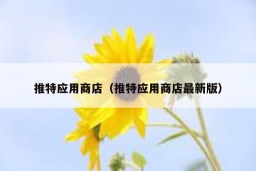 推特应用商店（推特应用商店最新版）