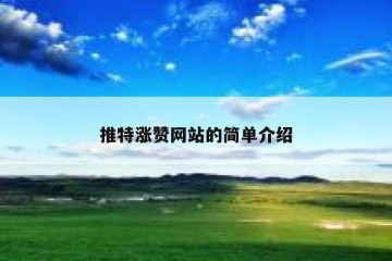 推特涨赞网站的简单介绍