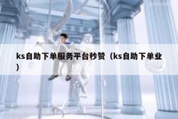 ks自助下单服务平台秒赞（ks自助下单业）