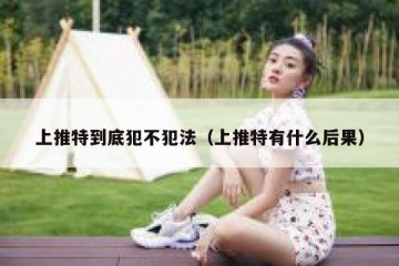 上推特到底犯不犯法（上推特有什么后果）