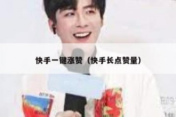 快手一键涨赞（快手长点赞量）