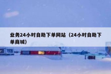 业务24小时自助下单网站（24小时自助下单商城）