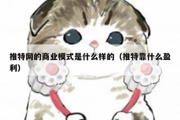 推特网的商业模式是什么样的（推特靠什么盈利）