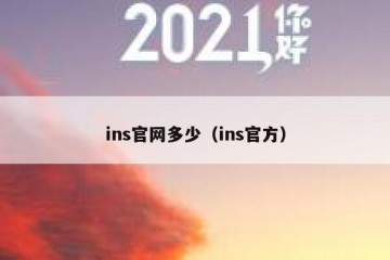 ins官网多少（ins官方）