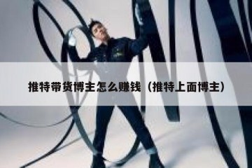 推特带货博主怎么赚钱（推特上面博主）