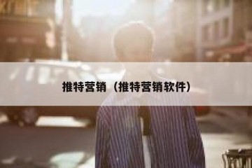 推特营销（推特营销软件）