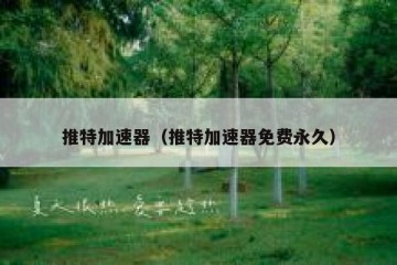 推特加速器（推特加速器免费永久）