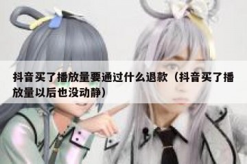 抖音买了播放量要通过什么退款（抖音买了播放量以后也没动静）