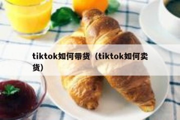 tiktok如何带货（tiktok如何卖货）