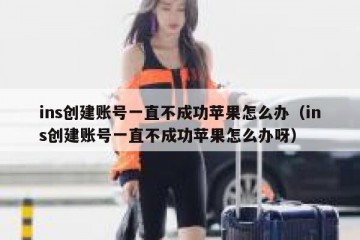 ins创建账号一直不成功苹果怎么办（ins创建账号一直不成功苹果怎么办呀）
