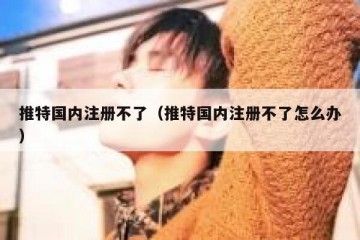 推特国内注册不了（推特国内注册不了怎么办）