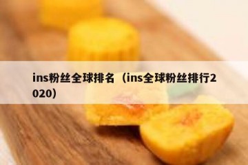 ins粉丝全球排名（ins全球粉丝排行2020）