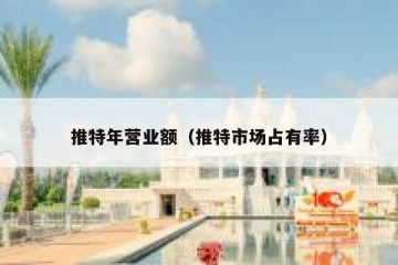 推特年营业额（推特市场占有率）