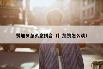 赞加贝怎么念拼音（扌加赞怎么读）