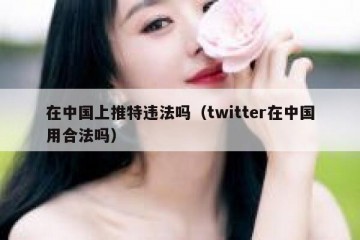 在中国上推特违法吗（twitter在中国用合法吗）