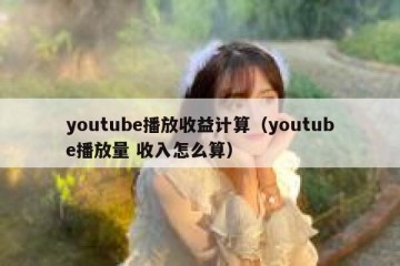 youtube播放收益计算（youtube播放量 收入怎么算）